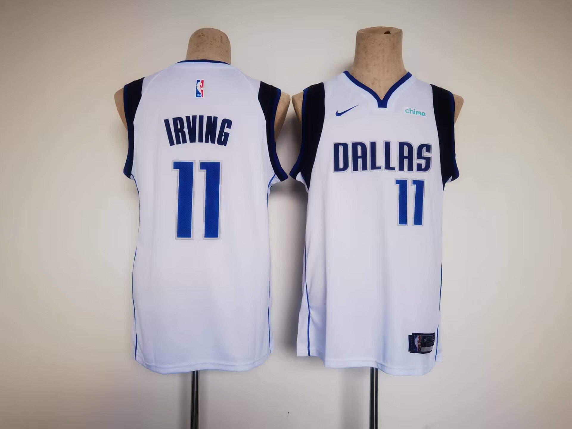 Men Dallas Mavericks 11 Irving White Game Nike 2023 NBA Jersey
